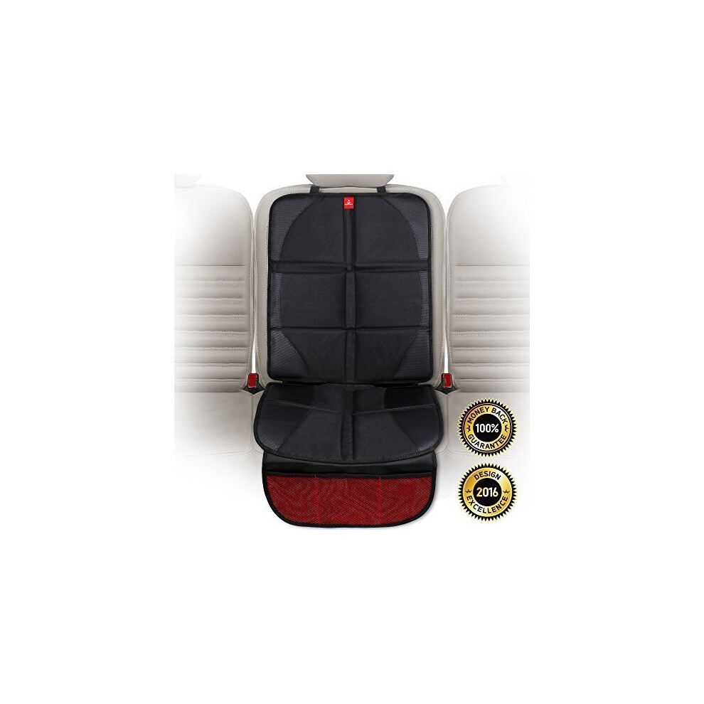 ROYAL RASCALS Car Seat Protector | Protects upholstery with padded cover | Organiser Pockets | Universal size | Baby and toddler car seats | Isofix...