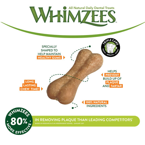 Whimzees Whimzees Dog Treat, Rice Bone, 9 pieces 1