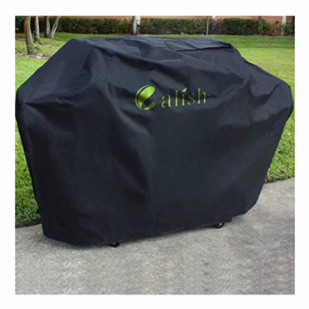Calish Barbecue Cover Heavy Duty Waterproof Breathable Oxford fabric Extra Large 170cm (Black)