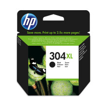 HP 304 Black Original Ink Cartridge for Deskjet XL - 480-Page Pigment Ink, Laser-Quality Text (N9K08AE)
