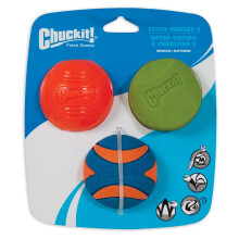 Chuckit! Fetch Medley 2 Pet Toy Balls, Medium