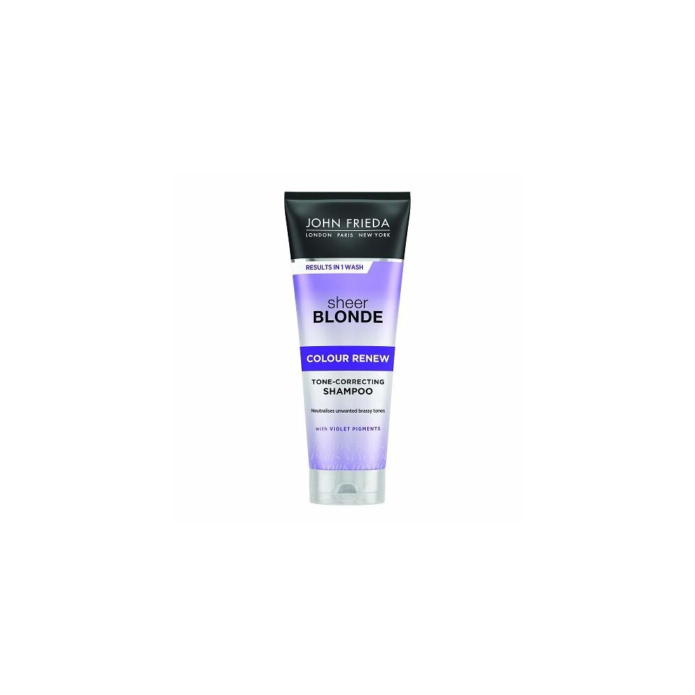 John Frieda Sheer Blonde Colour Renew Tone-Correcting Shampoo, 250 ml