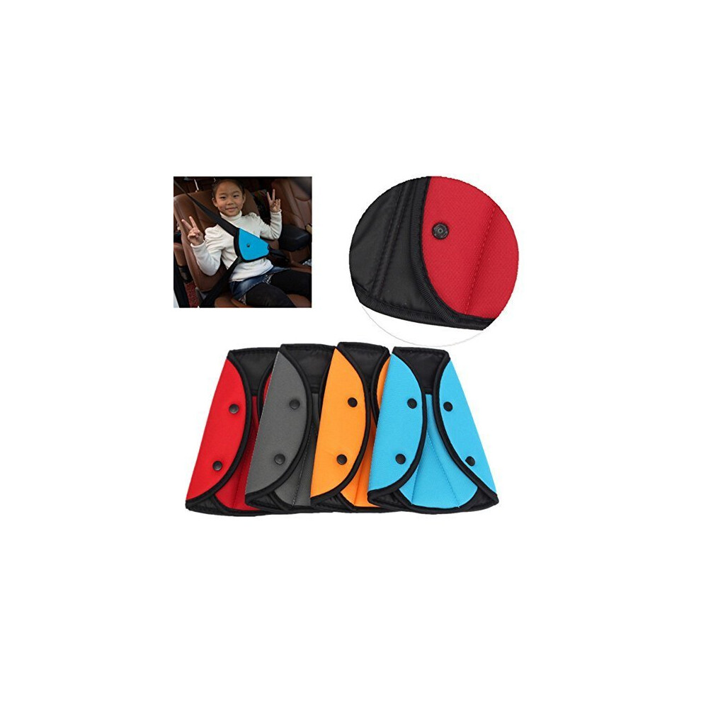 Kungfu-Mall Kungfu Mall Child Car Safety Cover Harness Strap Cars Adjuster Pad Baby Kid Seat Belt Seatbelt Clip Seat Belt Adjustable Knob Belt