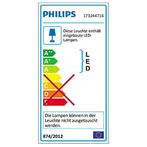 Philips Philips myGarden Python LED Outdoor Wall Light with Motion Sensor (1 x 6 W, 230 V LED Light) - Stainless Steel 1
