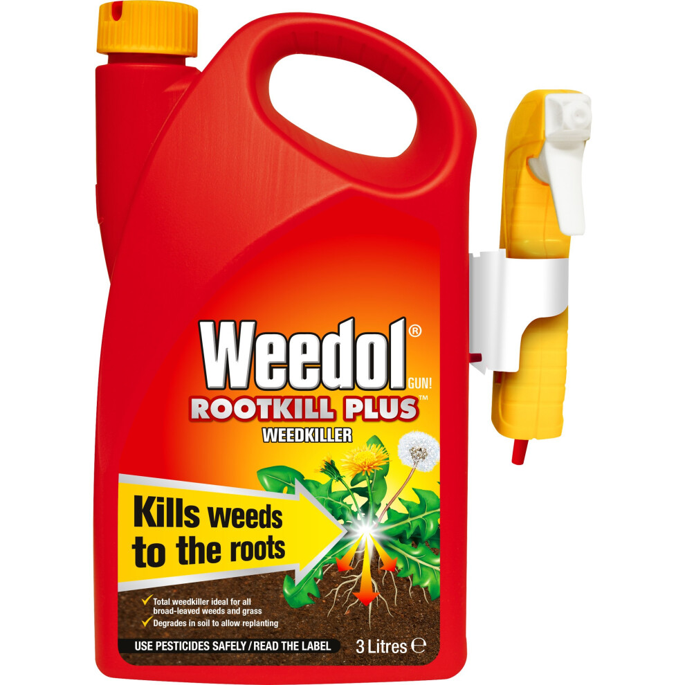 Weedol 020015 Weedkiller, Clear, 3 liters