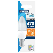 Status LED, B15d, 5.5 W, Warm White