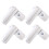 4pcs Sash Blocker Window Jammer - White - Extra Security for UPVC Door / Window Restrictor Lock 3