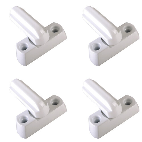 4pcs Sash Blocker Window Jammer - White - Extra Security for UPVC Door / Window Restrictor Lock