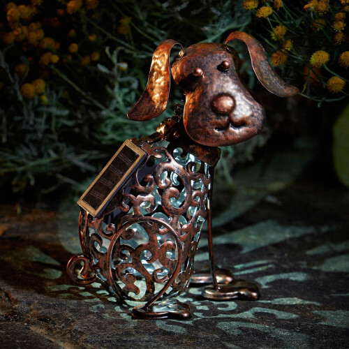 Smart Garden Products Smart Garden Metal Scroll Dog Solar Light 1