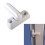 4pcs Sash Blocker Window Jammer - White - Extra Security for UPVC Door / Window Restrictor Lock 5