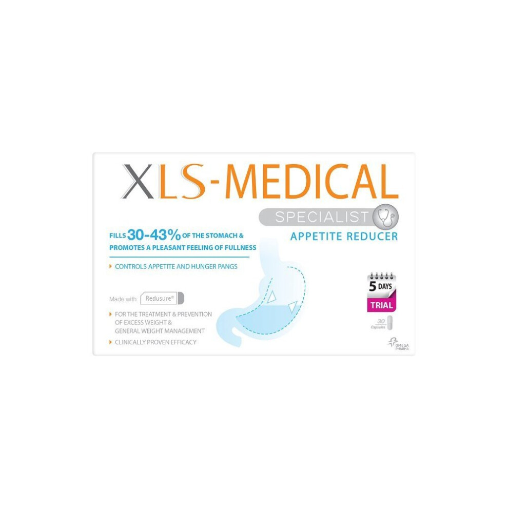 XLS Medical Appetite Reducer Diet Caspules for Weight Loss, 30 Capsules