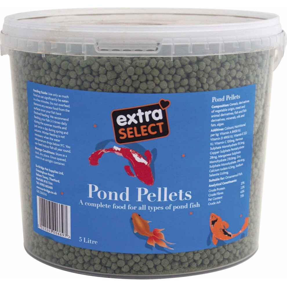 Extra Select Pond Pellets, 5 Litre