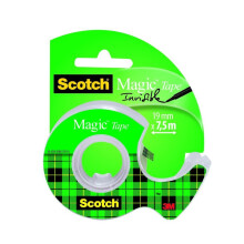 Scotch 810H1975 Tape Dispenser with 1 Roll of Magic Tape 810, 7,5 m x 19 mm