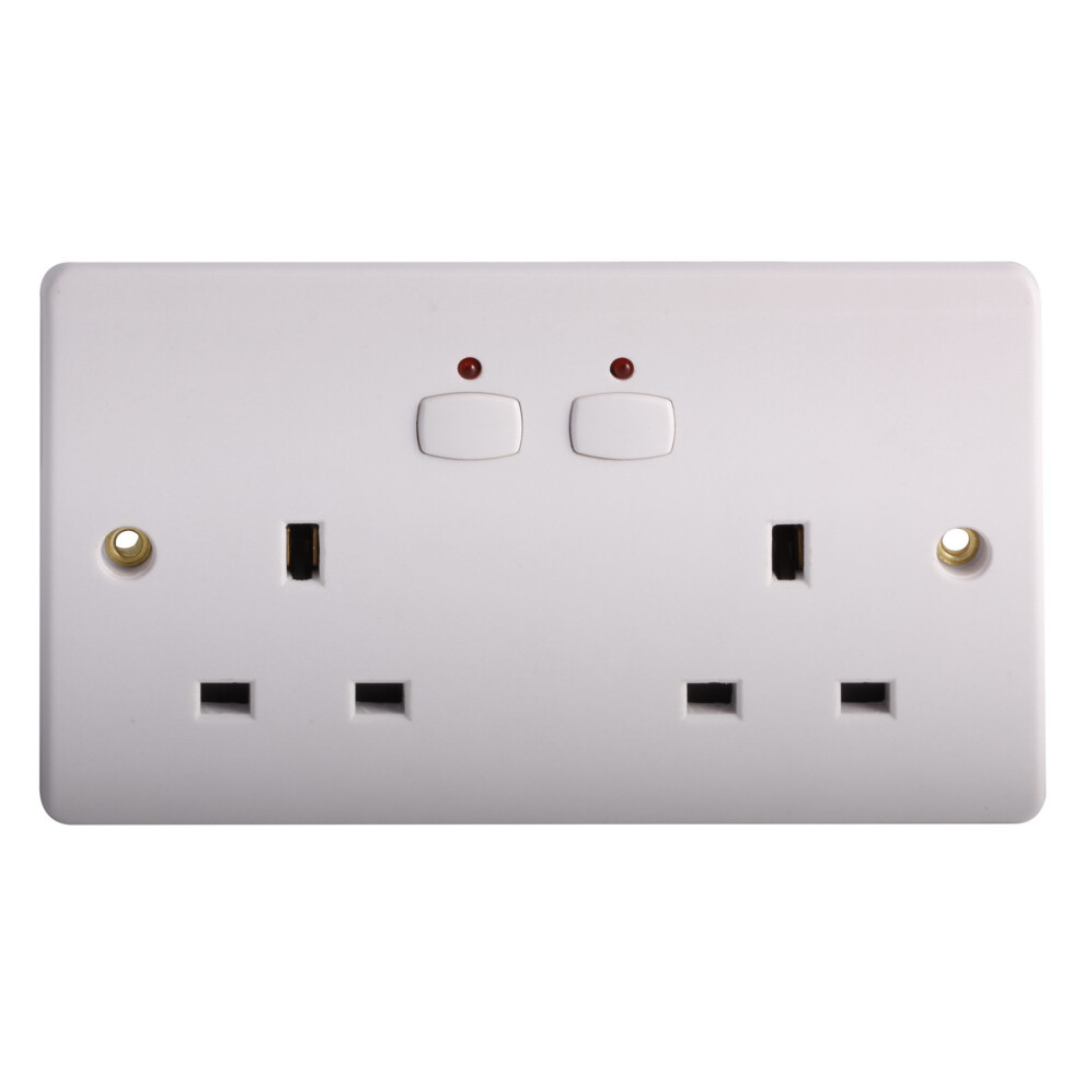 Energenie Miho007 Double Wall Socket - White 5060166035815