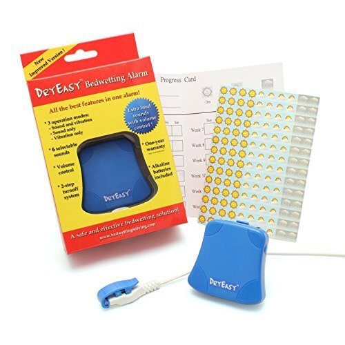 New DryEasy Bedwetting Alarm With Volume Control, 6 Selectable Sounds and Vibration