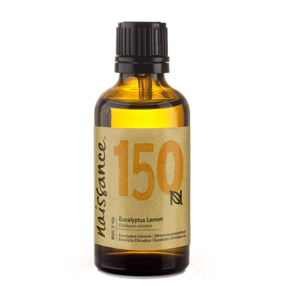 Naissance Lemon Eucalyptus Essential Oil 50Ml - 100% Pure, Natural, Cruelty Free, Steam Distilled And Undiluted
