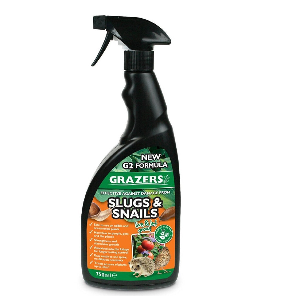 Grazers G2 â Slugs and Snails Repellent â Plant Protection â Ready to Use Spray â 750ml