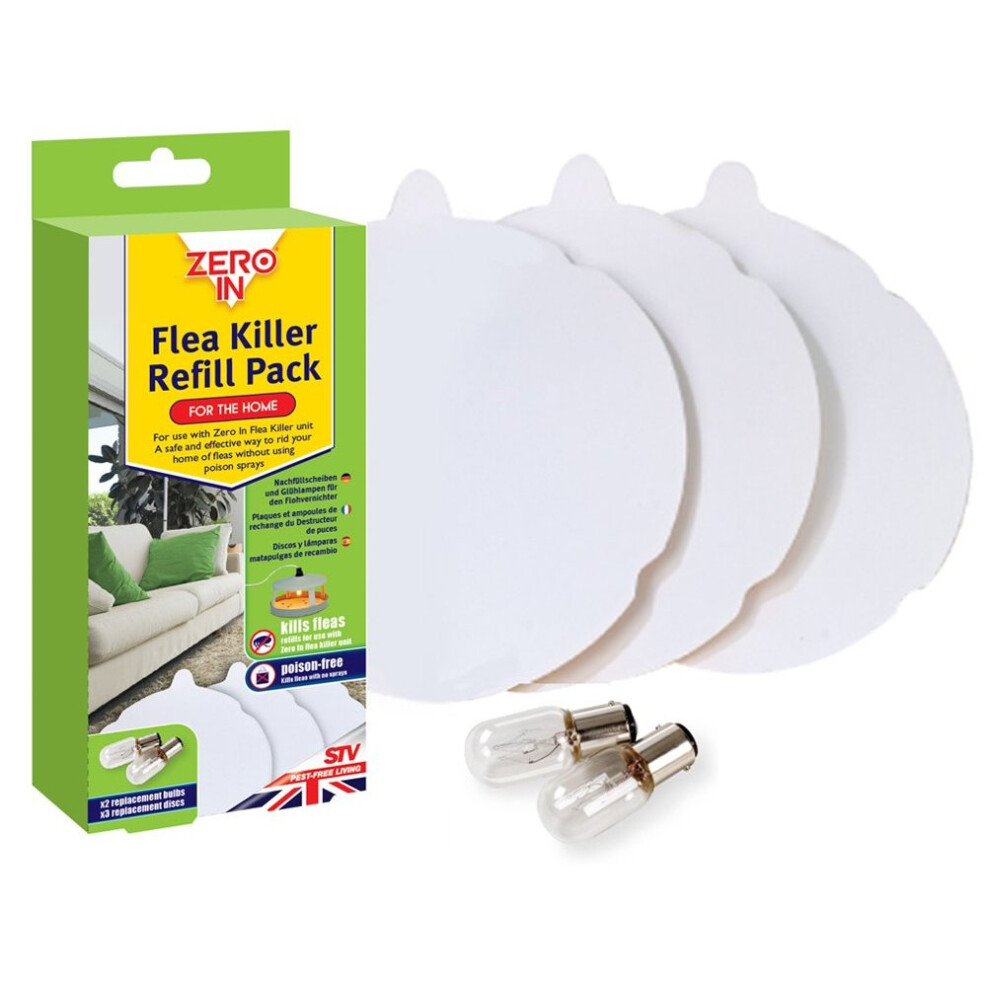Zero In Flea Killer Refill Pack (3 Refill Discs and 2 Spare Lamps)