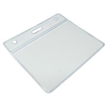 Customcard ltd Clear ID Badge Pocket Plastic Wallet (Size 60 x 90mm) Pack of 50