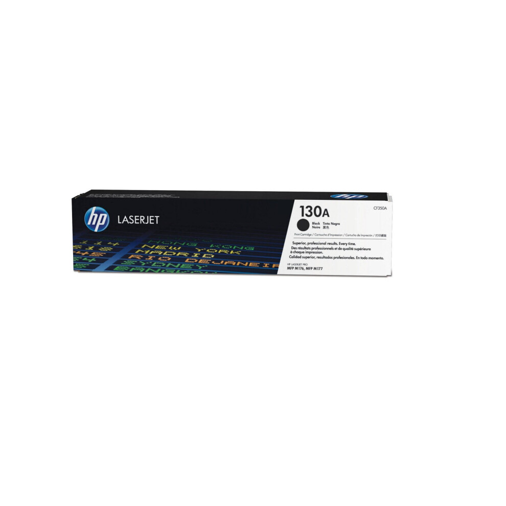 HP 130A Black Original LaserJet Toner Cartridge (CF350A)