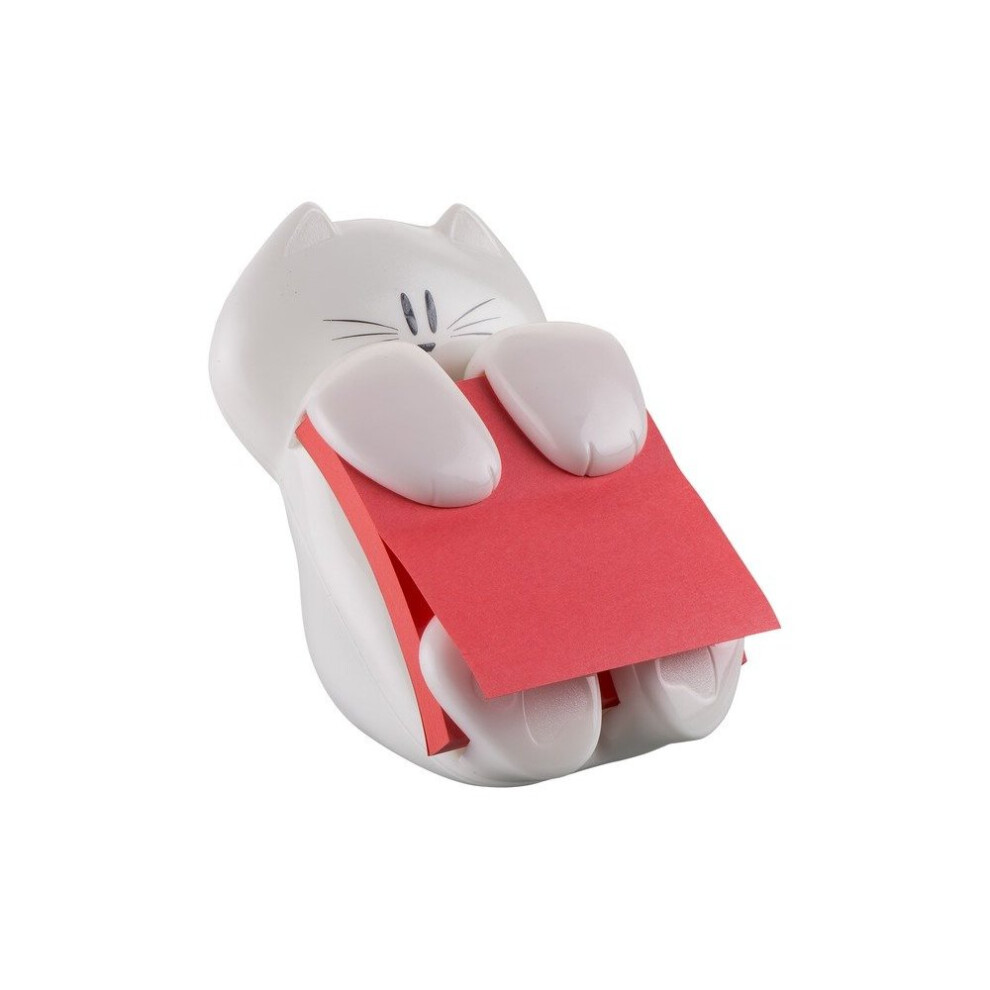 Post it Z-Note Cat Sticky Notes Dispenser With 1 Pack of Super Sticky Z-Notes-image-OPC-PMWCHY-NEW