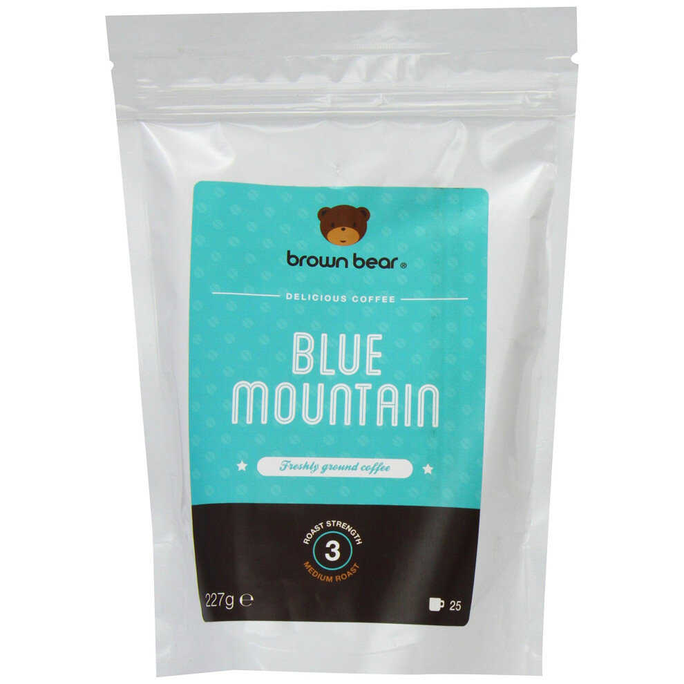 Brown Bear Blue Mountain Medium Roast Ground Coffee 227 g