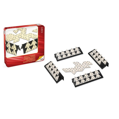 Cayro Triangular Dominos in Metal Box