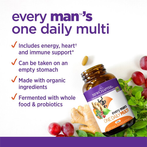 New Chapter, Every Man's One Daily Multivitamin, 96 vegetarische Tabletten 2