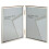 Unity 4 x 6-inch Portrait Thin Double Photo Frame, Silver Plated 1