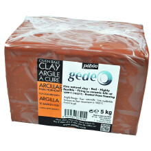 Arcilla para hornear - Pébéo - 766405 - 5 kg - Rojo - Maleable para escultura