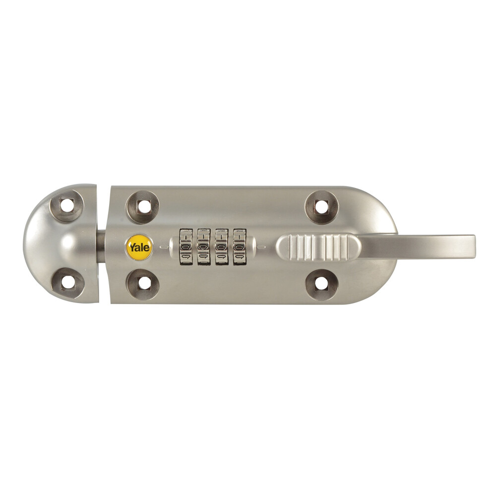 Yale 120 mm Combination Locking Bolt - ideal for use on sheds and gates