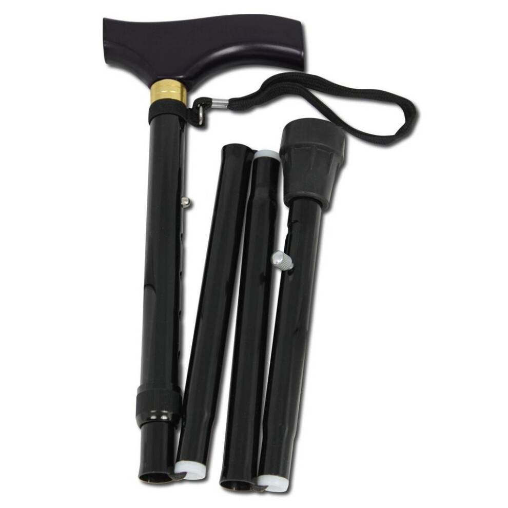 Foldable Adjustable Height Folding Walking Stick, Lightweight