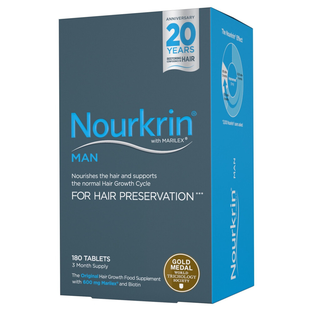 Nourkrin Man 180 Tablets (3 Month Supply)