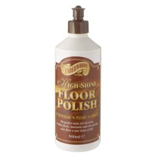 Underwoods High Shine Floor Polish, 500ml - for Sealed Wood, Laminate ...