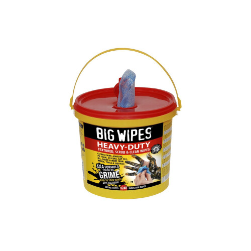 Big Wipes 2427 Μαντηλάκια καθαρισμού βαρέως τύπου 4 x 4 ιντσών (πακέτο 240)