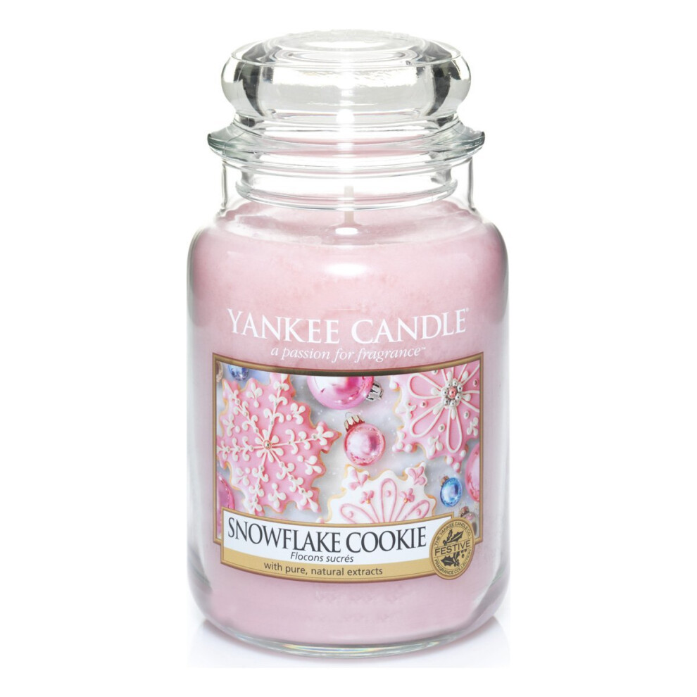 Yankee Candle Large Jar Candle, Snowflake Cookie