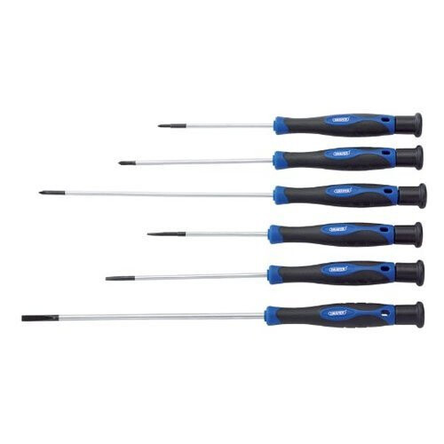 Draper Draper PSS6XL Extra Long Precision Screwdriver Set, Blue