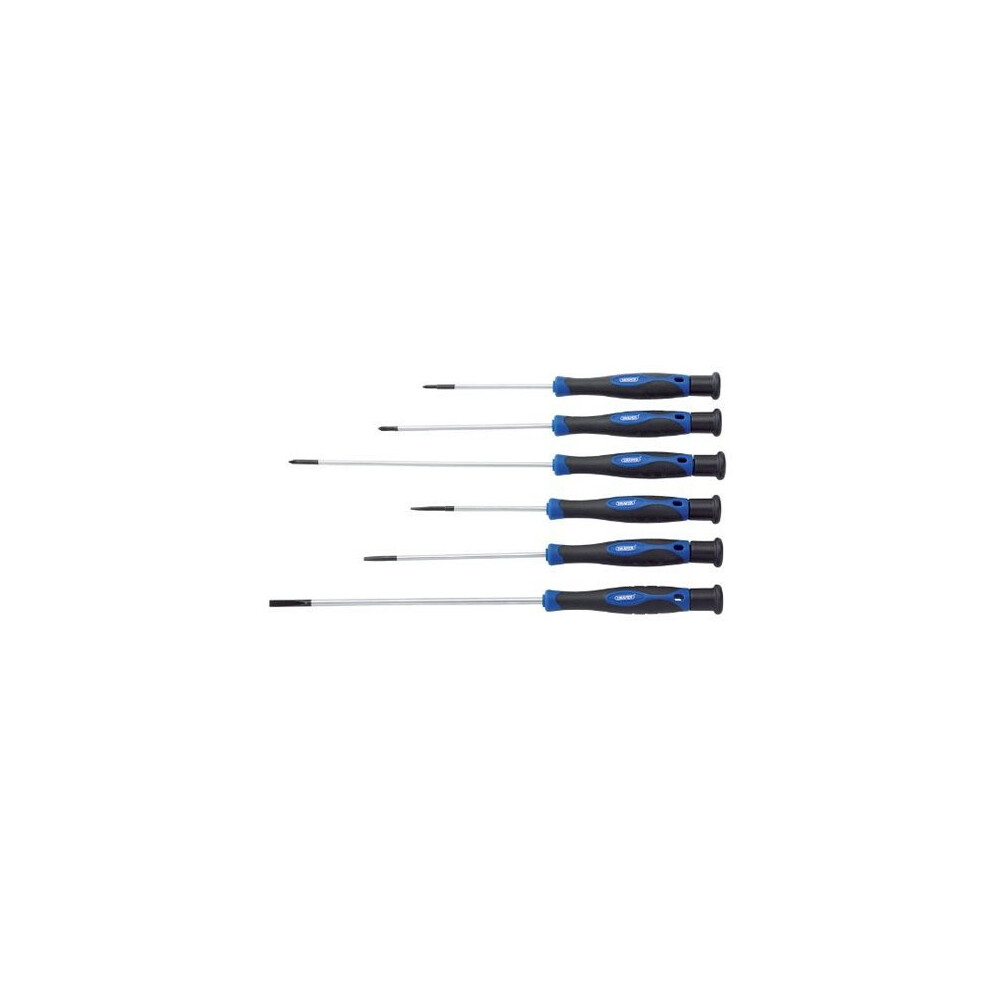 Draper PSS6XL Extra Long Precision Screwdriver Set, Blue