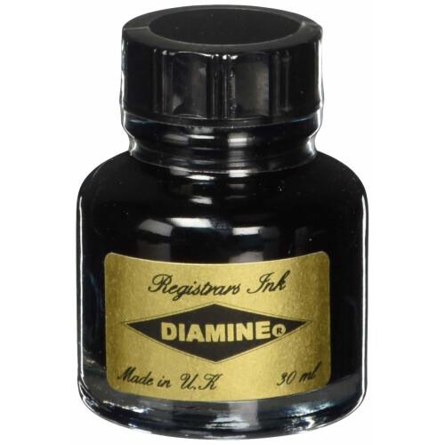 Diamine Registrar's Bottled Ink 30ml - Blue/Black