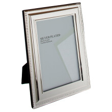 Unity 8 x 10-inch Bead Photo Frame, Silver Plated