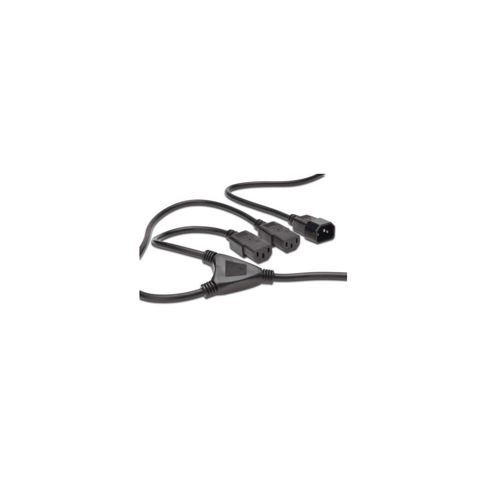 Assmann 440400/017/Â ÂÂ Splitter Cableâ ÂÂ Iec C14â Male To 2Â X C13â Socket 4016032311942