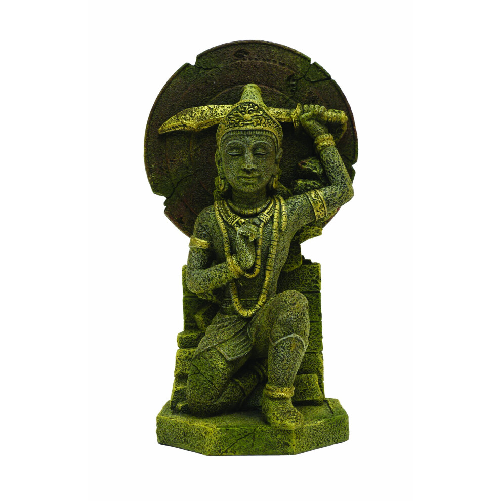 Rosewood Budda Warrior Aquarium Ornament, Large