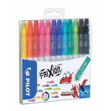 Pilot Frixion Colors Erasable Fibre Tip Colouring Pen - Assorted, Pack of 12