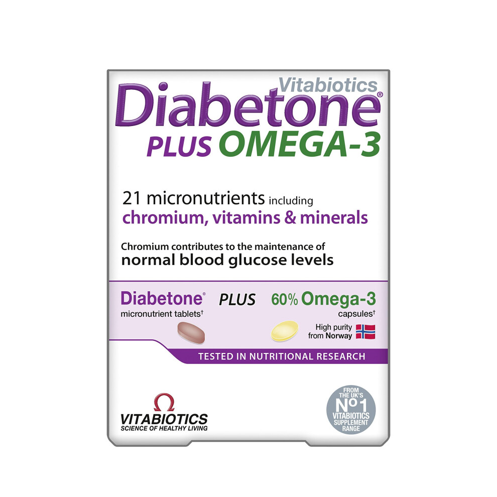 Vitabiotics Diabetone Plus - 56 Tablets/Capsules