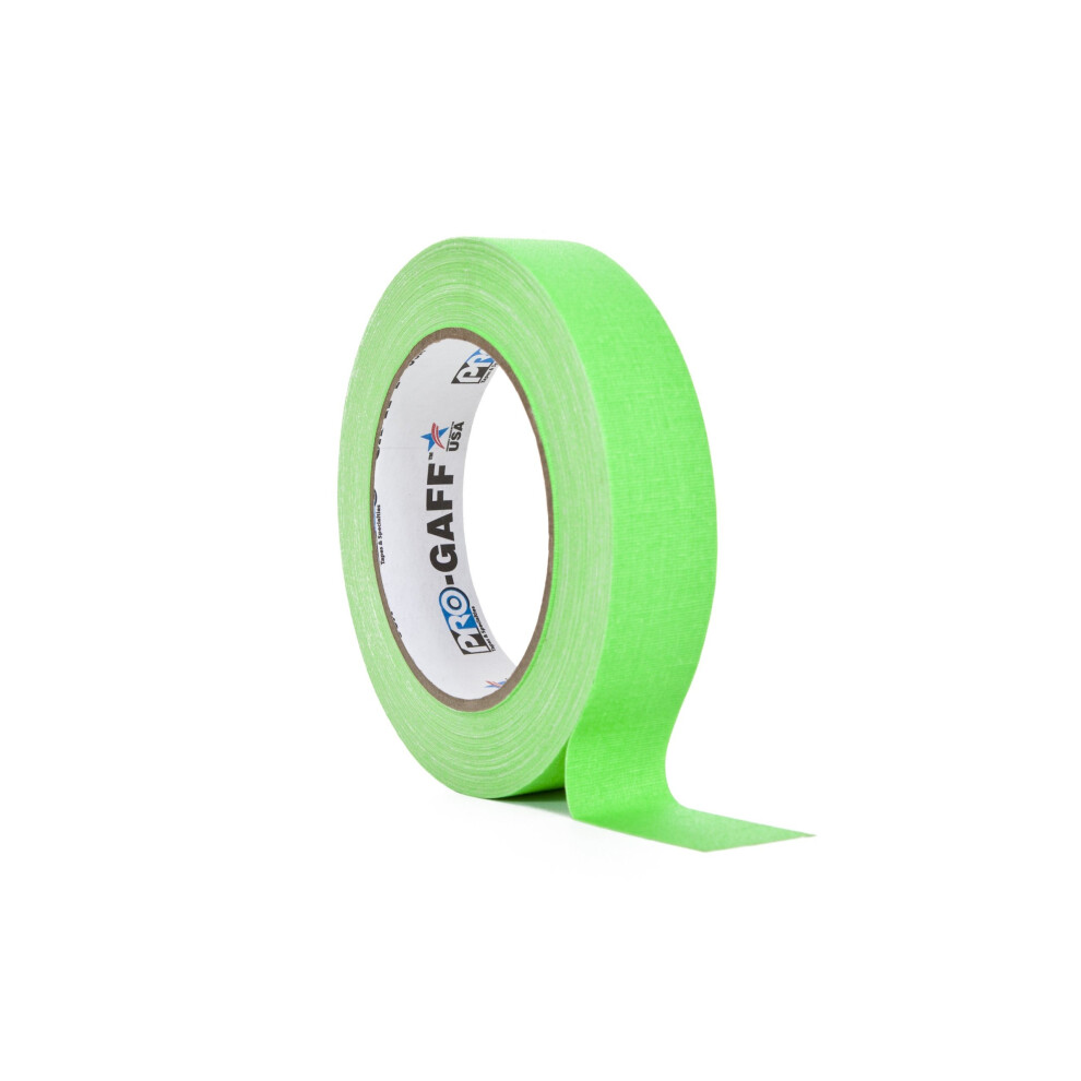Protapes/Permacel 24Mmx25 Yard Fluorescent Gaffer Cloth Tape - Green 610696029089