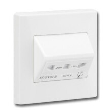 Dual Voltage Shaver Socket 1G Size