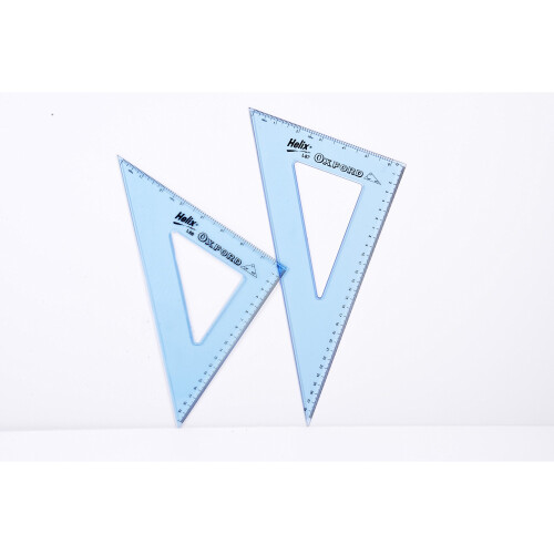 Helix Oxford 31cm 45 & 60 degree Set Squares 1