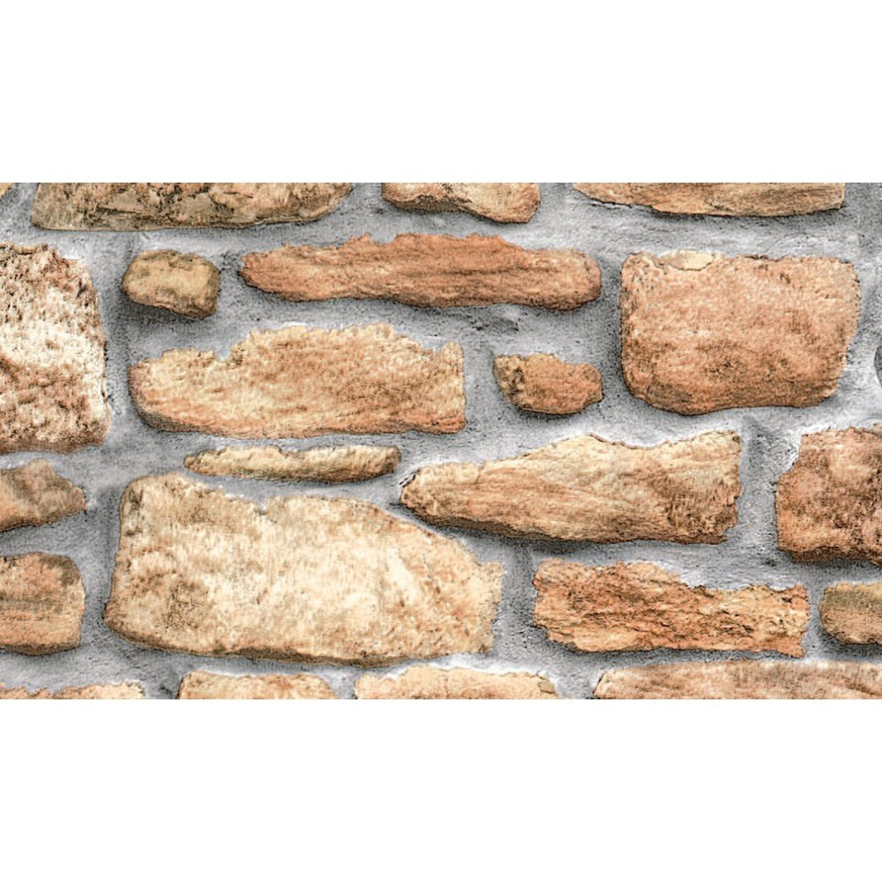 Fablon Fab10226 45 Cm X 2 M Roll Stone Wall 8718483102266