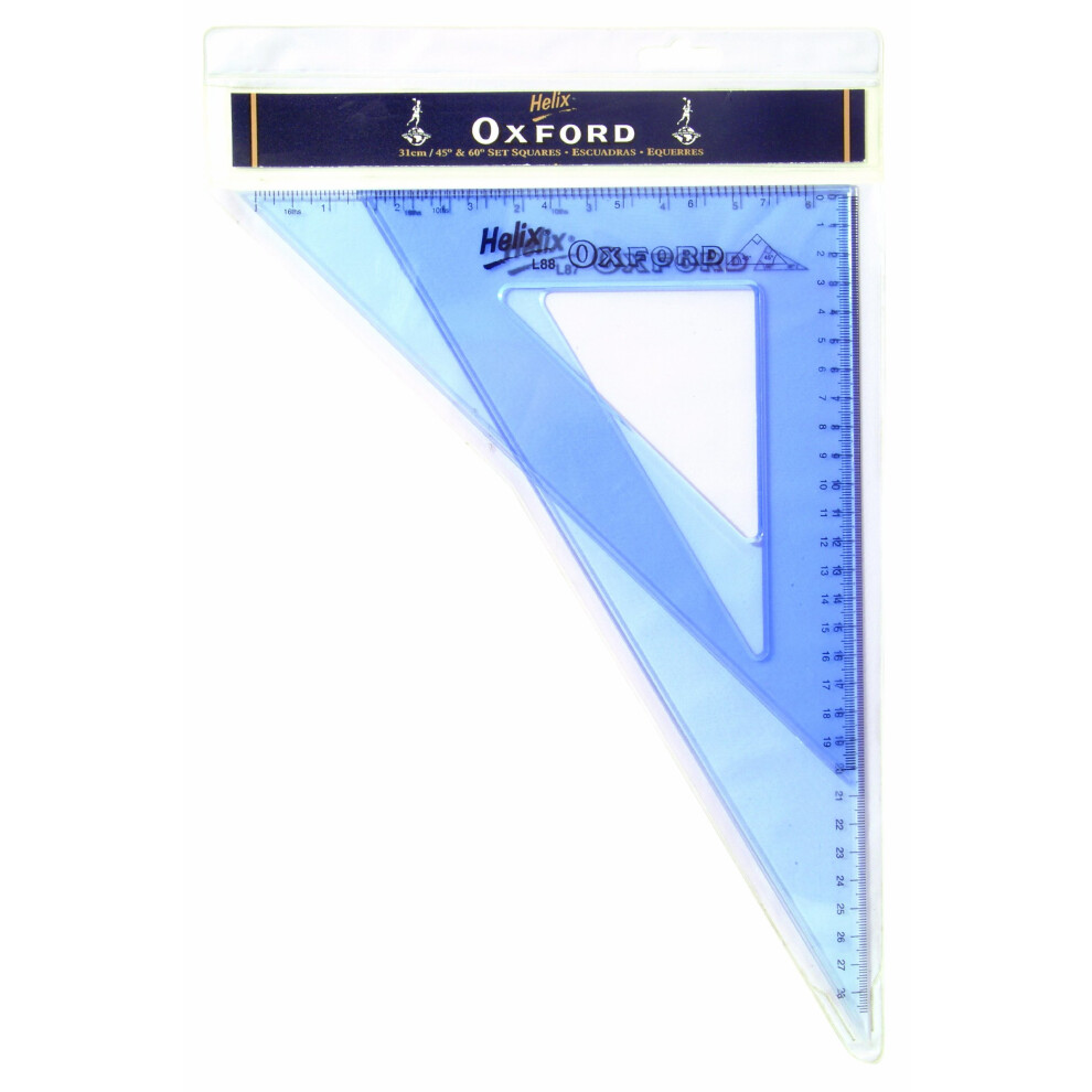 Helix Oxford 31cm 45 & 60 degree Set Squares