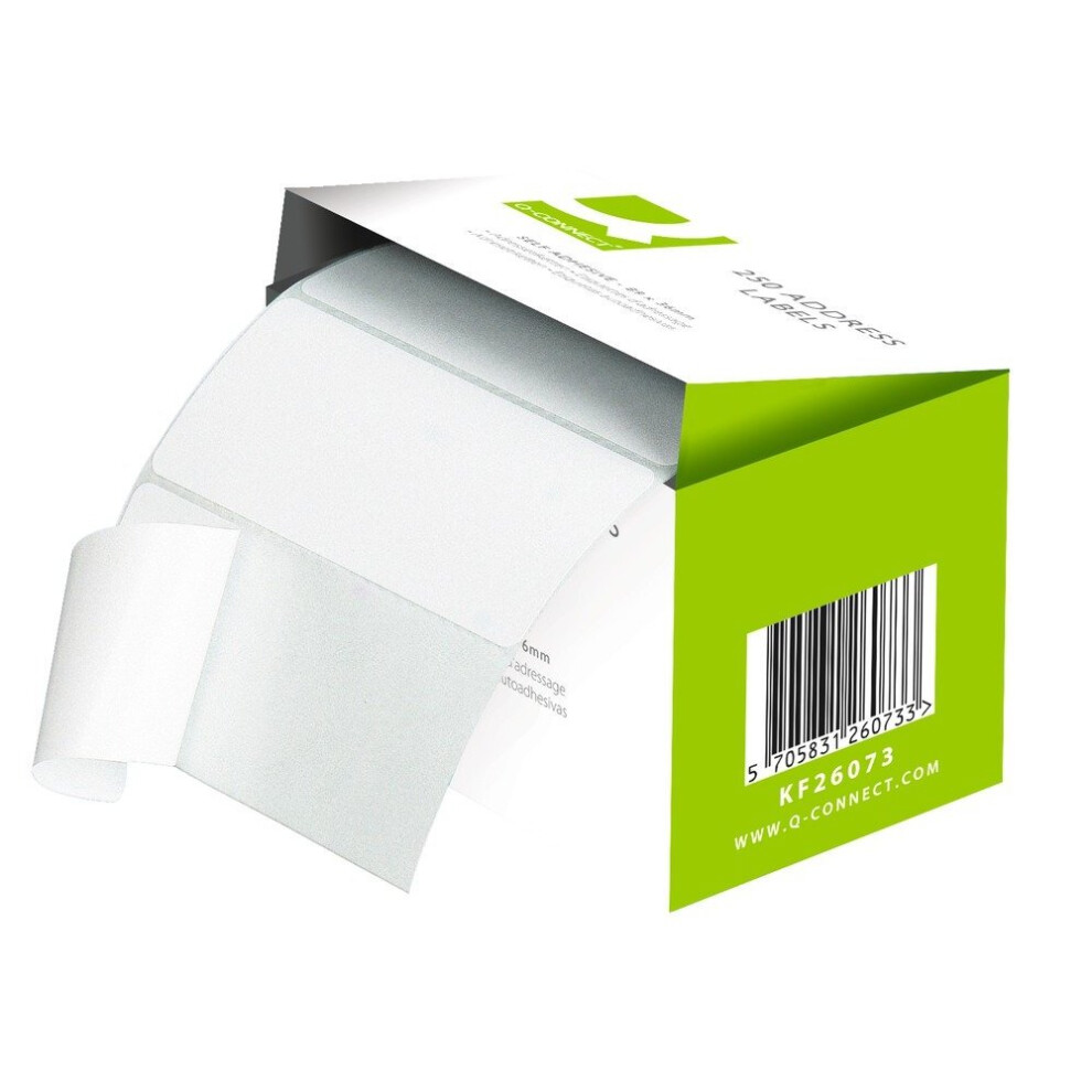 Q-Connect Q Connect 89X36mm Self-Adhesive Address Labels, Kf26073 White